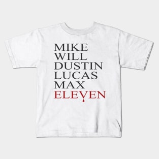 Stranger Things - The Kids Names Kids T-Shirt